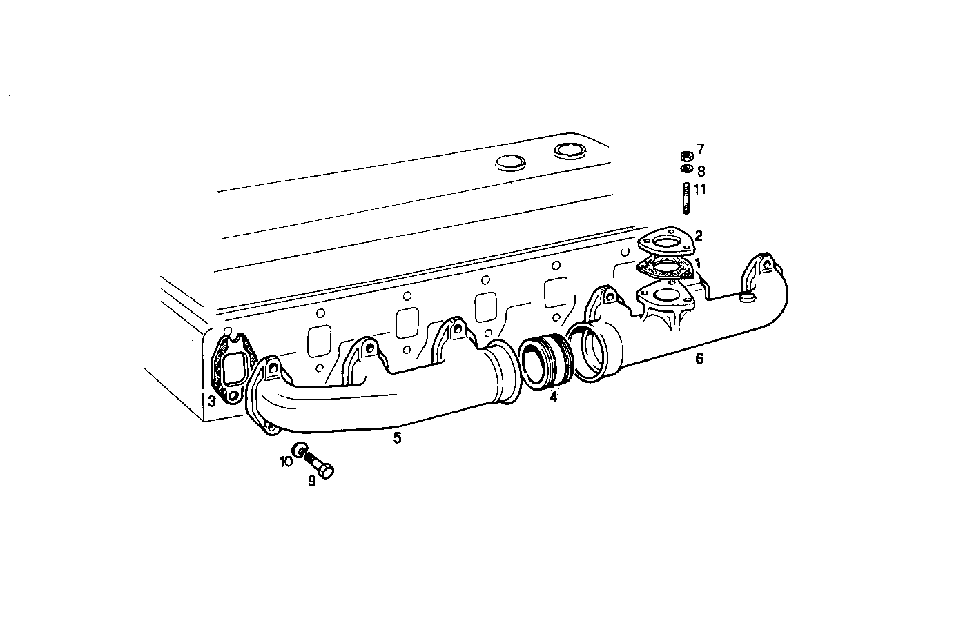Iveco/FPT EXHAUST MANIFOLD UPWARD OUTLET