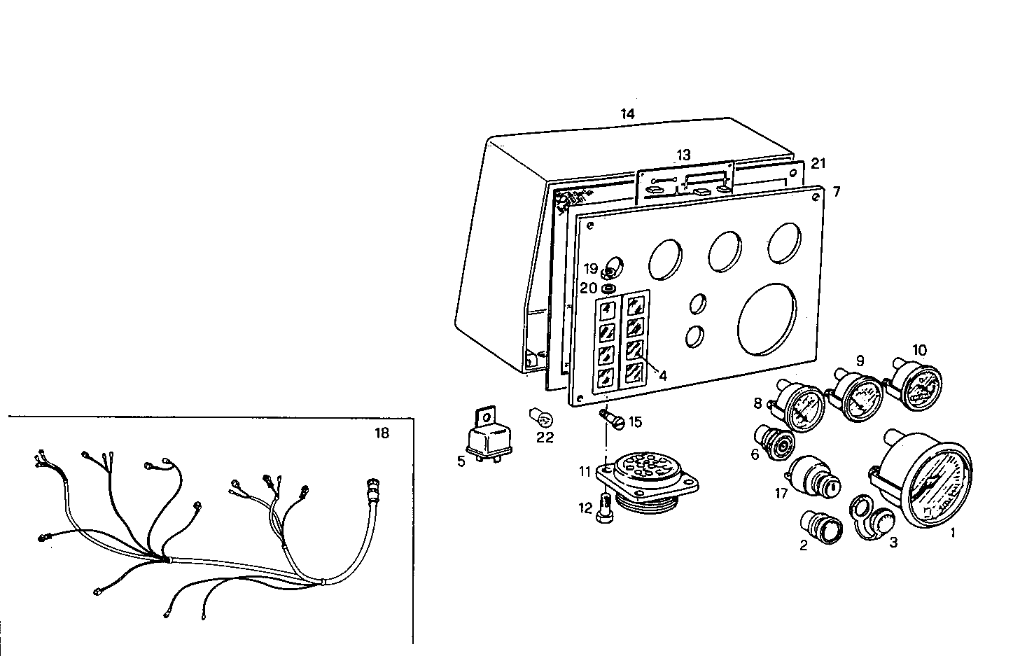 Iveco/FPT ELECTRIC INSTRUMENTS PANEL